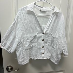 Zara Cropped Shirt
